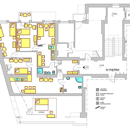 아파트 Vanilla 3, 4bdr 2bth 5min To Main Square 크라쿠프